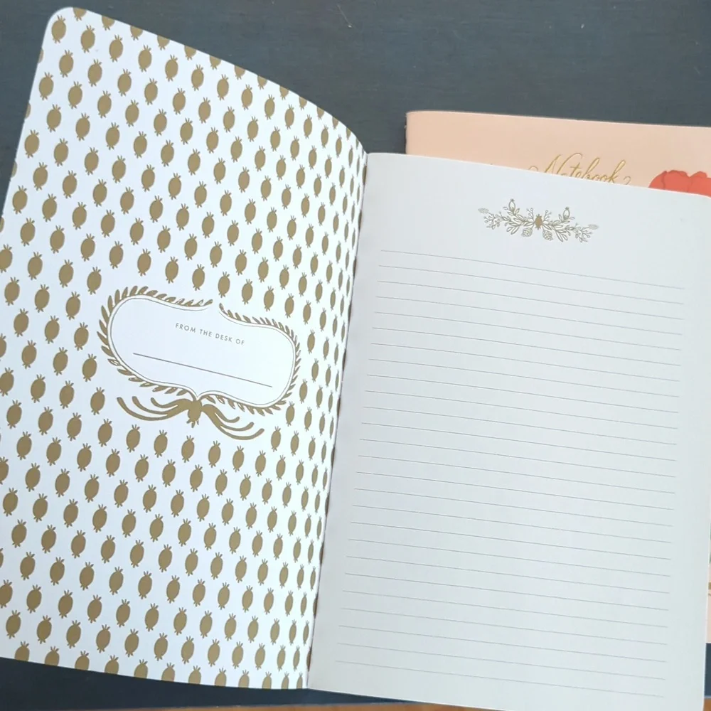 🆕 Rifle Paper Co. Floral Notebooks - Pale Pink Set Of 2
